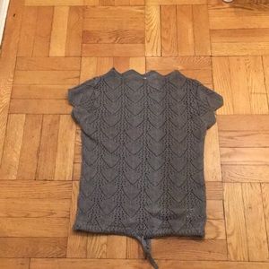 Gray Sweater Cap sleeves Size S/P
